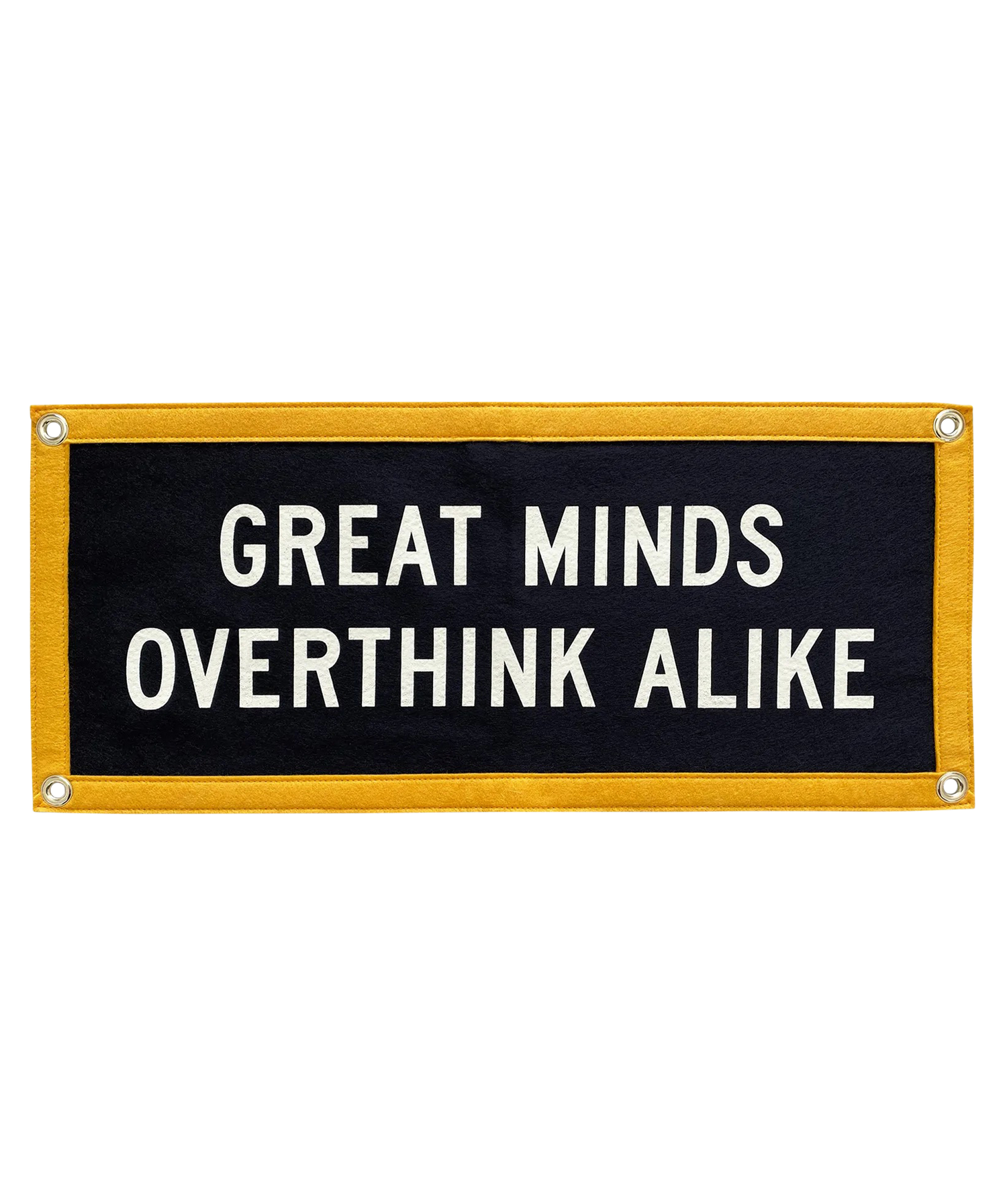 Great Minds Overthink Alike Camp Flag • Holy Smokes x Oxford Pennant