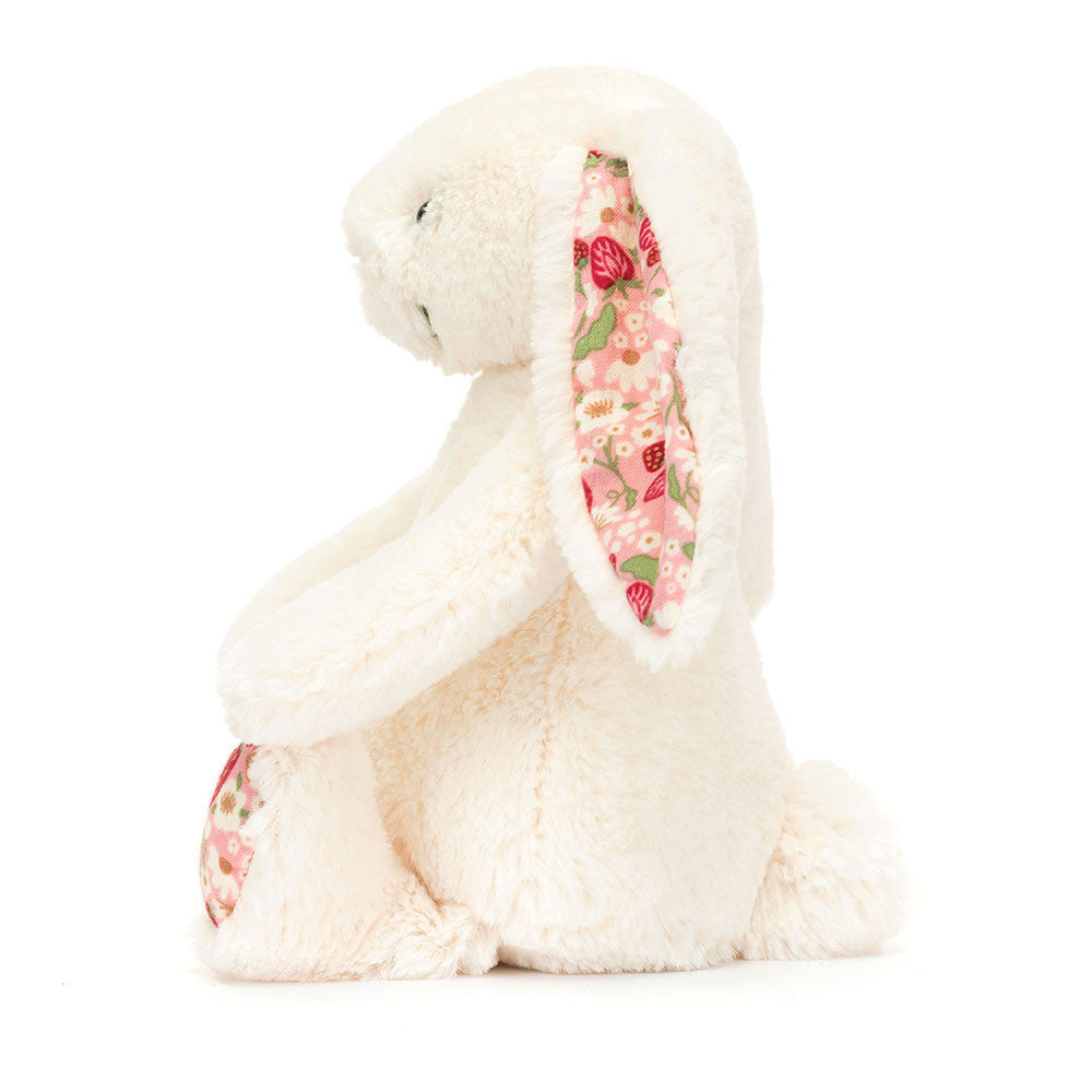 Jellycat Blossom Cream Bunny Berry, Little, side view