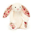 Jellycat Blossom Cream Bunny Berry, Small, front view