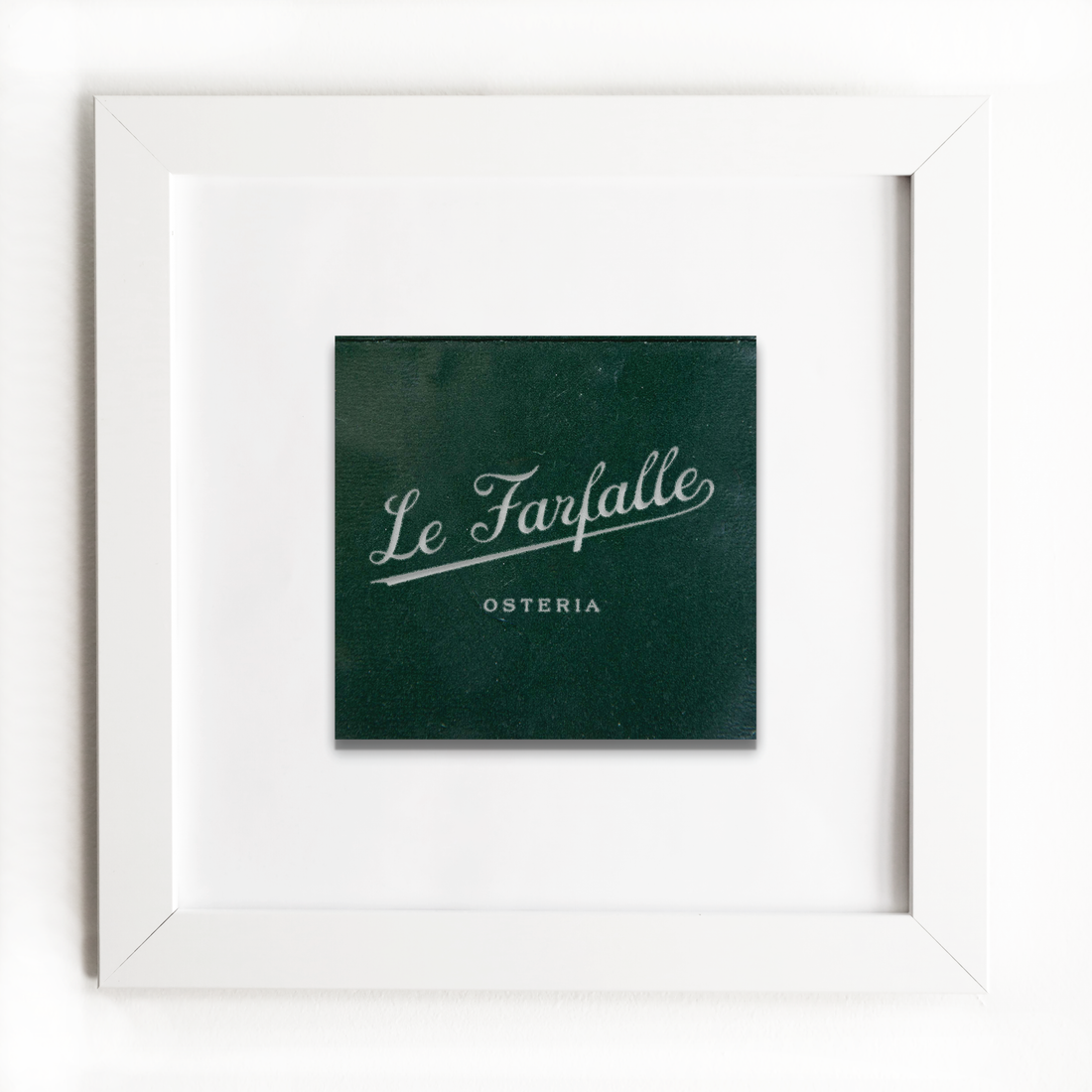 Framed artwork with &