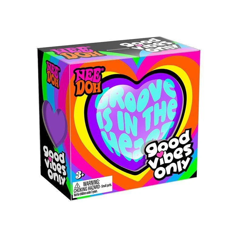 Needoh-Good-Vibes-Only Sensory Toy heart shaped
