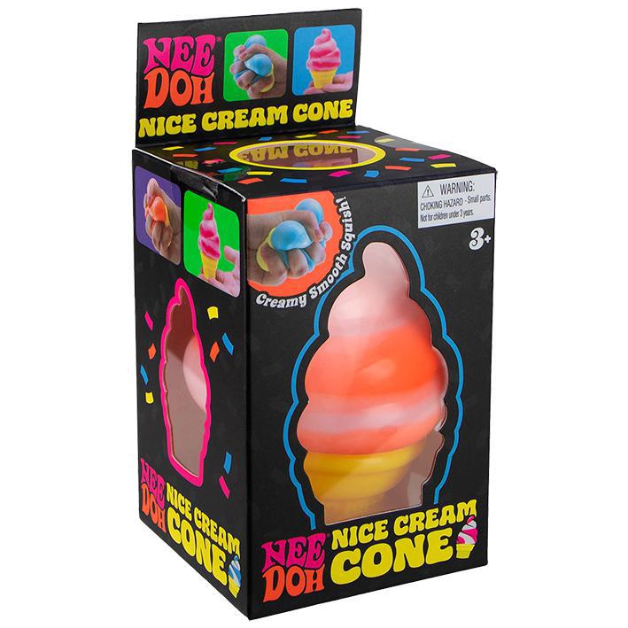 Box of Nee Doh Nice Cream Cone toy with colorful design