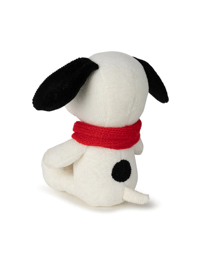 Plush PEANUTS SNOOPY Sitting WITH SCARF 7"