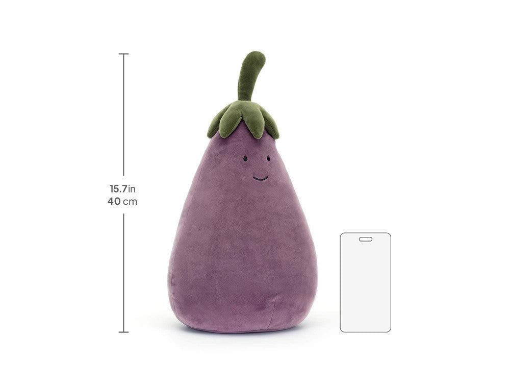 Jellycat Amuseables Eggplant large size chart