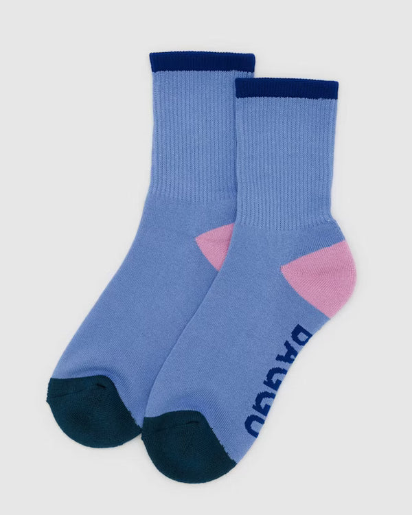 Cornflower Mix Women's Ribbed Socks