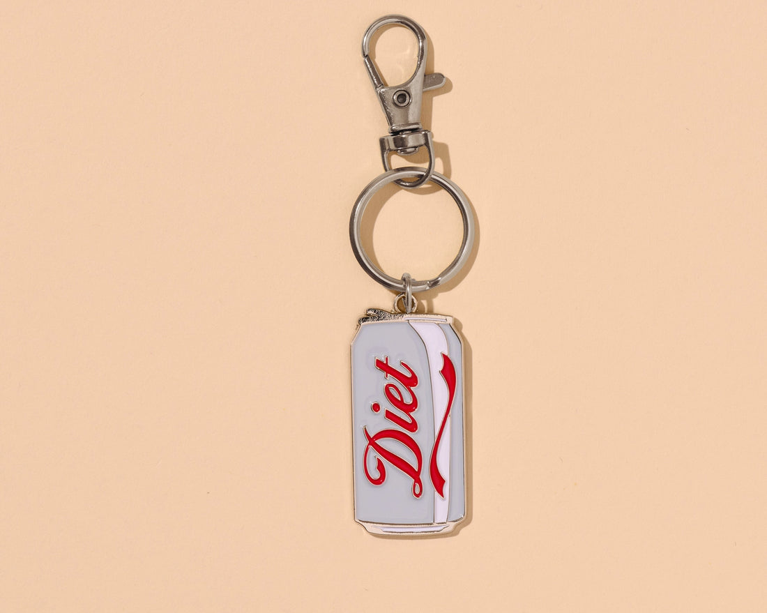 Diet Soda Enamel Keychain &amp; Bag Charm