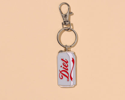 Diet Soda Enamel Keychain &amp; Bag Charm