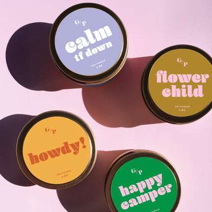 Howdy! 4 oz. Just Because Candle Tin