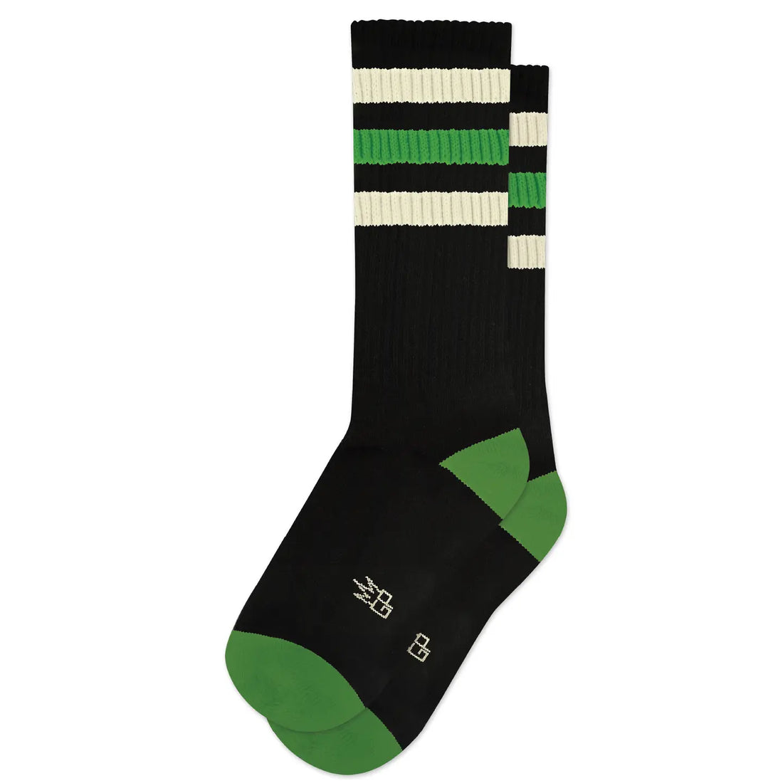 Elroy Black Retro Gym Crew Socks