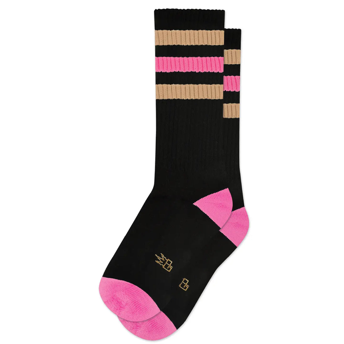 Judy Black Retro Gym Crew Socks